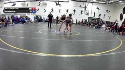 180 lbs Round 3 (16 Team) - Riley Wentlent, D`Youville vs Erin Martin, Tiffin University