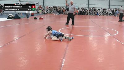 48 lbs Round 5 - 3:00pm Friday - Timothy Wakefield, PA Silver vs Grayson Patton, NCWAY National Team