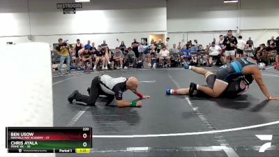 220 lbs Finals (2 Team) - Ben Usow, Mayfield Mat Academy vs Chris Ayala, Prime WC