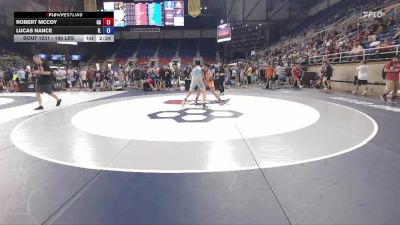 190 lbs Cons. Rd Of 64 - Robert McCoy, GA vs Lucas Nance, IL
