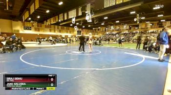 126 lbs Champ. Round 1 - Siraj Sidhu, Del Oro vs Jake Haluska, Temecula Valley