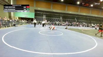 215 lbs Quarterfinal - Liam Rodebush, Caldwell vs Wes Burford, Oakdale