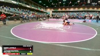 215 lbs Cons. Round 4 - Antonio Bautista, Spring Creek vs Owen Layfield, Reno