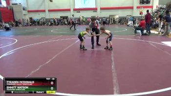 40 lbs Quarterfinal - Kyleb Reynolds, Buckhorn Youth Wrestling vs Jayce-Wyatt Burgess, Gulf Coast Wrestling Club
