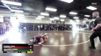 113 lbs Cons. Round 3 - Braxden O`Brien, Temescal Canyon vs Zadkiel Cruz, Paloma Valley