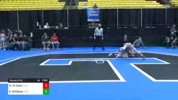 132 lbs Prelims - Nikolaos Matthews-Cady, Unattached 23 vs Gabe Williams, Unattached 39