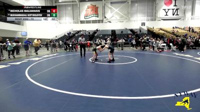 70 lbs Cons. Semi - Mukhammadali Sotyboldyev, Club Not Listed vs Nicholas Maliarakis, Club Not Listed