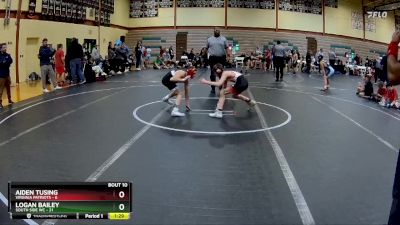 84 lbs Round 2 (10 Team) - LOGAN BAILEY, South Side WC vs Aiden Tusing, Virginia Patriots