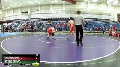 275 lbs Round 3 (6 Team) - Maysn Glesing, Dragon Wrestling Club vs Xander Moxley, Webo Wrestling Club