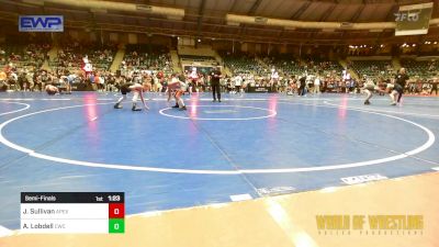 80 lbs Semifinal - JJ Sullivan, Apex vs Alex Lobdell, Cowboy Wrestling Club