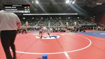 4A-190 lbs 1st Place Match - Michael Swan, Natrona County vs Logan Mendoza, Thunder Basin