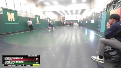 126 lbs Cons. Round 3 - Jared Litchenberg, Vista Murrieta vs Jeremy Whitehead, San Marcos