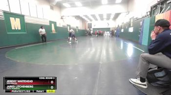 126 lbs Cons. Round 3 - Jared Litchenberg, Vista Murrieta vs Jeremy Whitehead, San Marcos