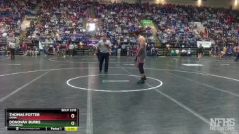 2 - 165 lbs Semifinal - Thomas Potter, Union vs Donovan Burks, Strasburg