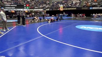 174 lbs Champ. Round 1 - Thomas West, Baldwin Wallace vs Xavier Preston, Roanoke