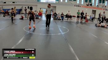 76 lbs Quarterfinal - Yusuf Mirza, FL Scorpions Wrestling Club vs Lyon Holmes, BHWC Dirt Diver