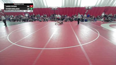 14U Boys - 105 lbs Semis - Ryker Duellman, LaCrosse Area Wrestlers vs Jared Peters, Pulaski Wrestling Club