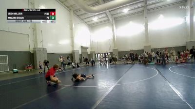 45 lbs Quarterfinal - Leo Miller, Payson Lion Wrestling Club vs Milan Solis, Preston Warriors