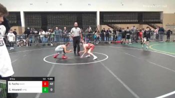 81 lbs Prelims - Grayson Fuchs, Broad Axe Wrestling Club Red vs Cameron Howard, Malvern Blue ES