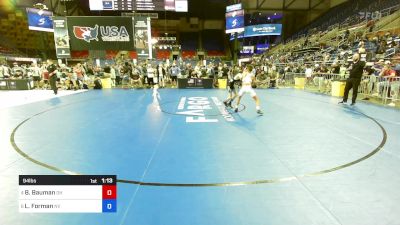 94 lbs Cons 8 #2 - Bradley Bauman, OH vs Lucas Forman, NV