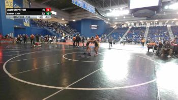 115 lbs Cons. Round 5 - Allison Patten, Pilgrim vs Emma Cain, Schalick