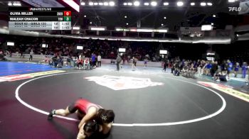 Girls 120 lbs Champ. Round 1 - Maleah Chacon, Tenino (Girls) vs Olivia Miller, Snohomish (Girls)