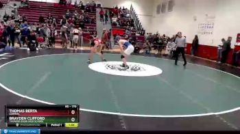 170 lbs Cons. Round 2 - Brayden Clifford, Thunder Basin High School vs Thomas Berta, Central