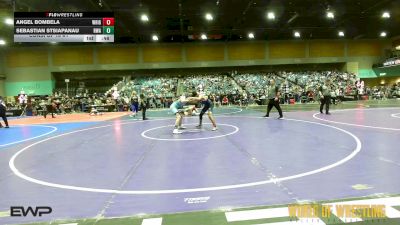108 lbs Consi Of 16 #1 - Angel Bombela, Wright Wrestling Academy vs Sebastian Stsiapanau, Roundtree Wrestling Academy