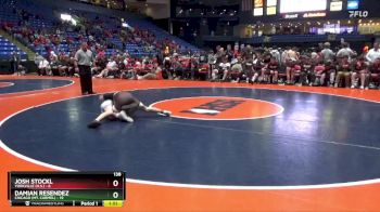 138 lbs Finals (8 Team) - Damian Resendez, Chicago (Mt. Carmel) vs Josh Stockl, Yorkville (H.S.)