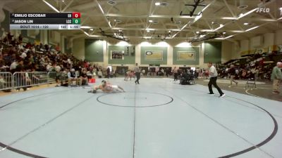 120 lbs Semifinal - Jason Lin, La Costa Canyon vs Emilio Escobar, Granite Hills