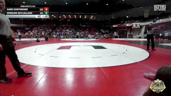 144 lbs Quarterfinals (8 Team) - Spencer McClelland, SALINA vs Gabe Huntsinger, LINCOLN CHRISTIAN