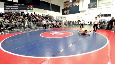 100 lbs Cons. Semi - Noellie Ramos, Carter vs Dejah Aldridge, Trabuco Hills