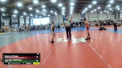 84 lbs Rd# 1 9:00am Friday - Kolten Hartman, POWA vs Cole Littman, Great Neck WC National Team