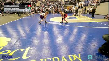 43 lbs Rr Rnd 2 - McKinley Albiston, Geary vs Renezmae Merrell, Mannford Pirate Youth Wrestling