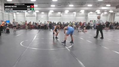 132 lbs Round 6 (10 Team) - Arturo Reyes, Mat Assassins Black vs Aidan Lee, Savage WA Black