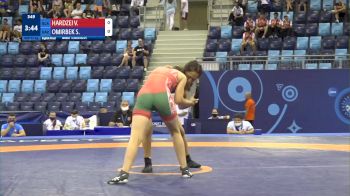 53 kg 1/8 Final - Volha Hardzei, Belarus vs Shugyla Omirbek, Kazakhstan