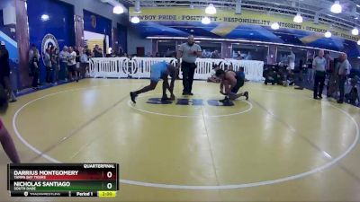 190 lbs Quarterfinal - Darrius Montgomery, Tampa Bay Tigers vs Nicholas Santiago, South Dade