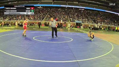 D1-106 lbs Quarterfinal - Jase Sensor, Hartland HS vs Nico Adamo, Romeo HS