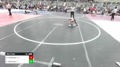 52 lbs Semifinal - Hudson Anderson, Roseburg Mat Club vs Cal Downing, Wyoming Underground