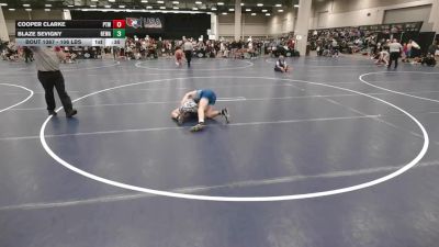 106 lbs Cons. Sub-rd Of 32 - Cooper Clarke, Patton Trained WC vs Blaze Sevigny, Berge Elite Wrestling Academy