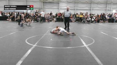 52 lbs Round 2 (4 Team) - Maizey Edgell, Perrysburg WC vs Gabe Hudson, Contenders WA Green