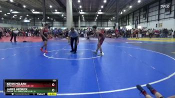 113 lbs Round 2 (4 Team) - Kevin McLean, RAMPAGE WRESTLING CLUB vs James Hedrick, CAPITAL CITY WRESTLING CLUB