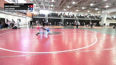 66-71 lbs 1st Place Match - Reece Ghisalberti, Jackson County vs Luke Brown, Open Mats