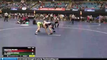 165 lbs Champ. Round 1 - Weston Milnes, Cumberlands vs 12 Jordan Komac, Providence