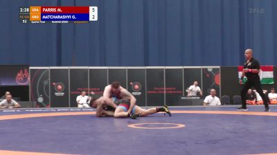 125 kg Quarterfinal - Mason Parris, USA vs Givi Matcharashvili, GEO