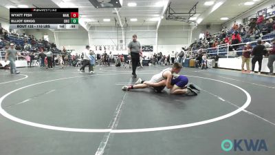 110 lbs Rr Rnd 3 - Wyatt Fish, Marlow Outlaws vs Elliot Grigg, Chickasha Youth Wrestling