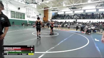 132 lbs Cons. Round 2 - Khristian Enriquez, Huntington Beach vs Christopher Mahon, Warren