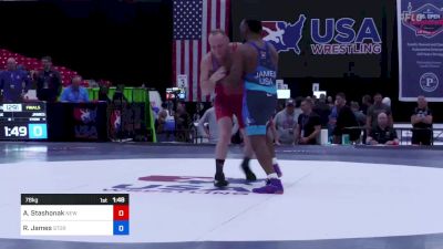 78 kg Final - Andrei Stashonak, New York vs Rudy James, Minnesota Storm