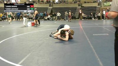 189 Championship Bracket Cons. Round 6 - Owen Lexvold, Zumbrota-Mazeppa vs James Marks, Bismarck Legacy