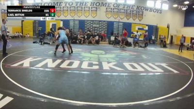 165 lbs Round 7 (8 Team) - Cael Mitton, Wellington vs Terrance Shields, SOWA /HWC